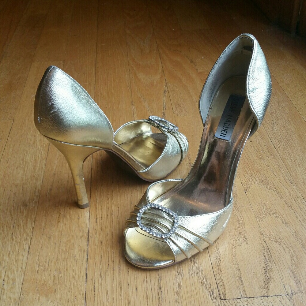 Steve Madden Gold Heels
